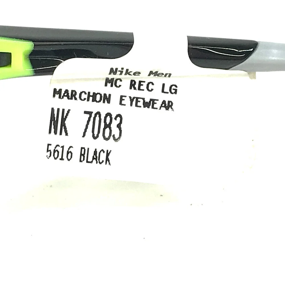 Nike Eyeglasses Frames 7083 UF 001 Black Gray Rectangle Full Rim 56-13-140